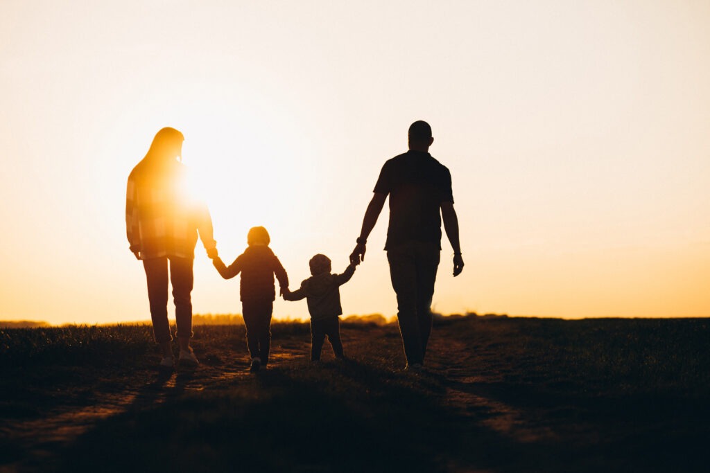 Familia silhueta